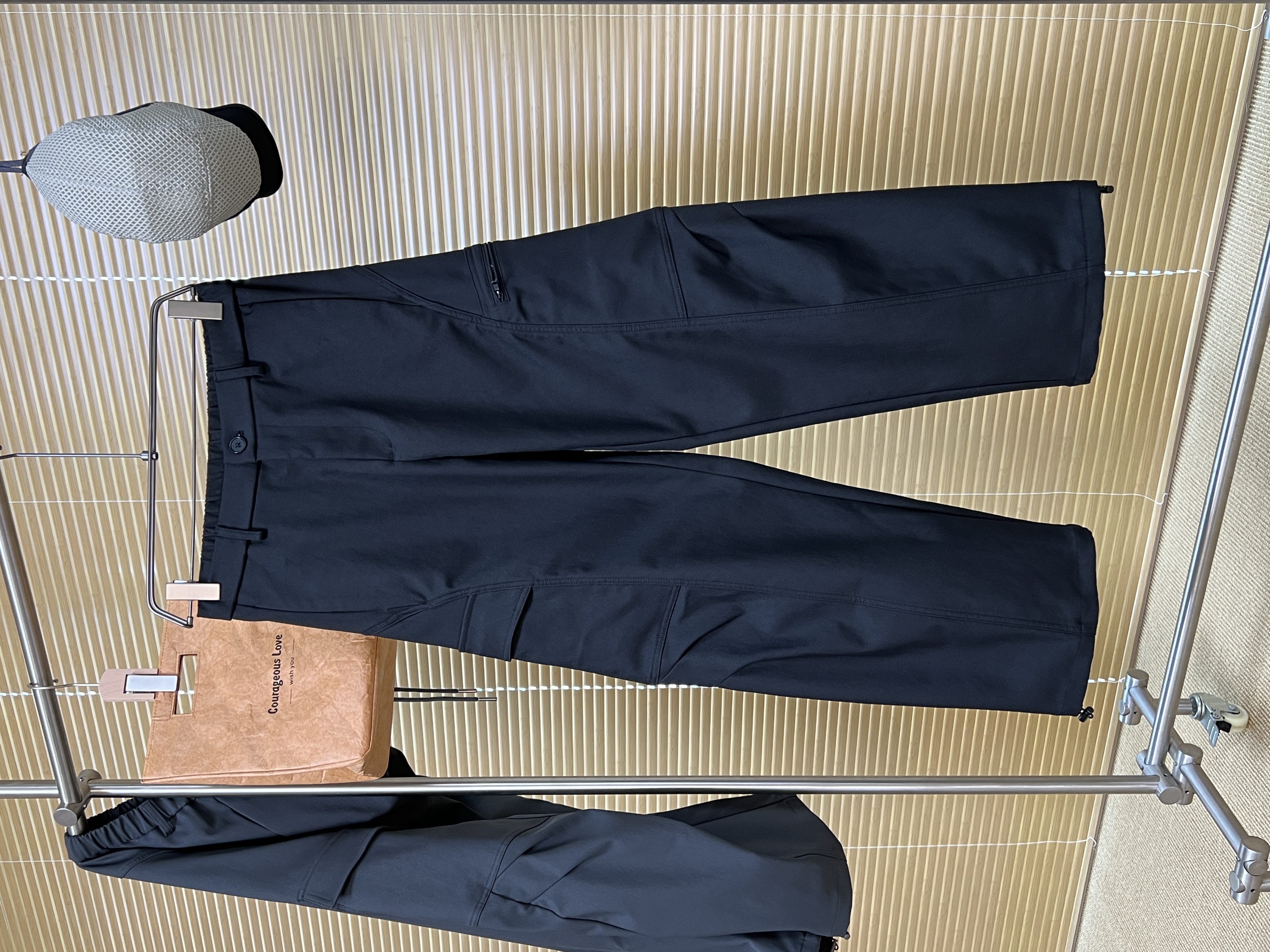 『秋冬季慵懒感』TengLe日系工装裤高街系松紧腰休闲裤多口袋结构款