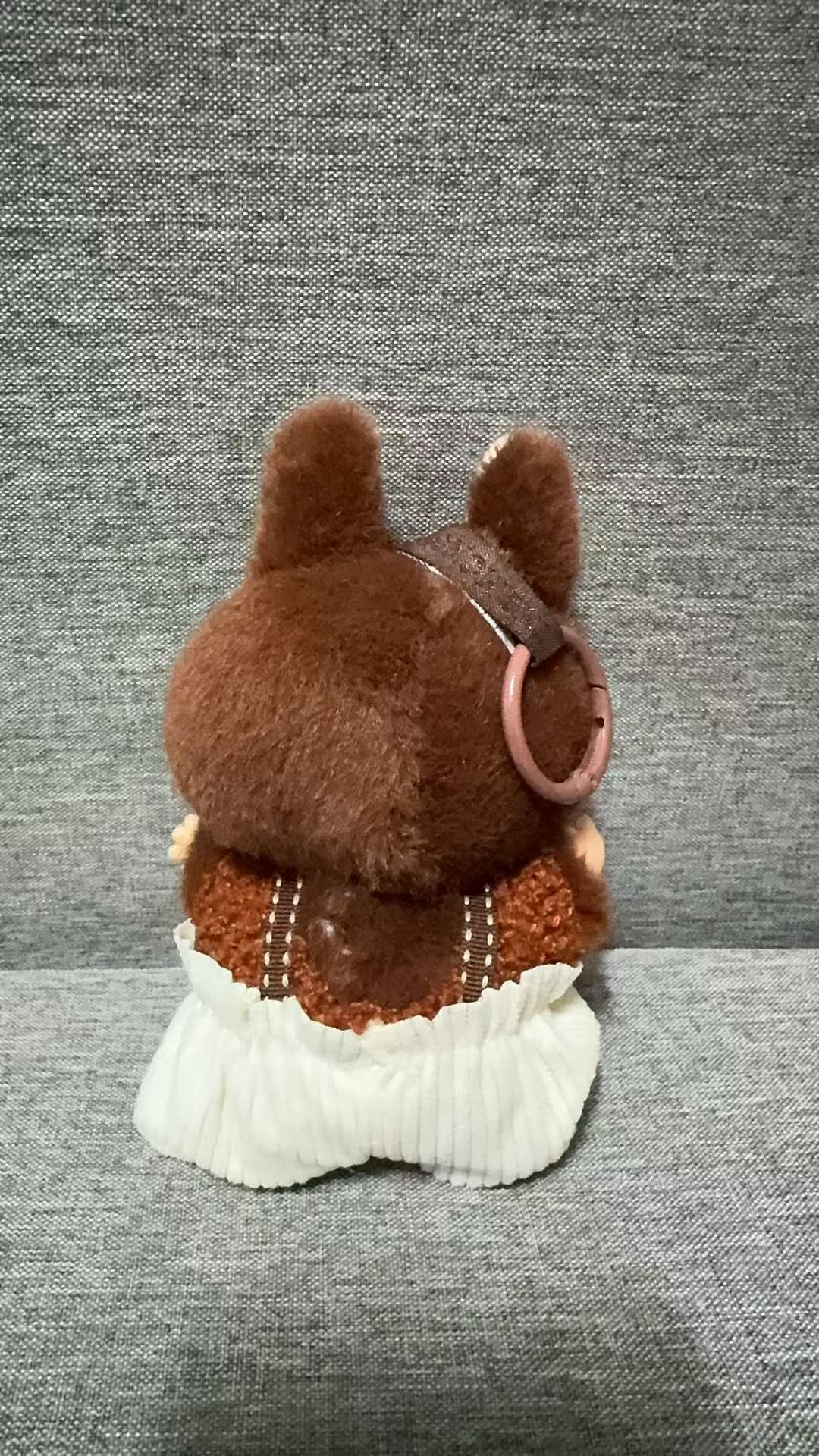 5月30日<竖条背带裤>小毛绒挂件创意饰品