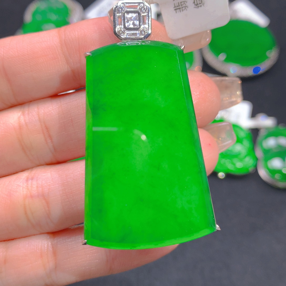 翡翠颈饰银S925镶嵌111111111