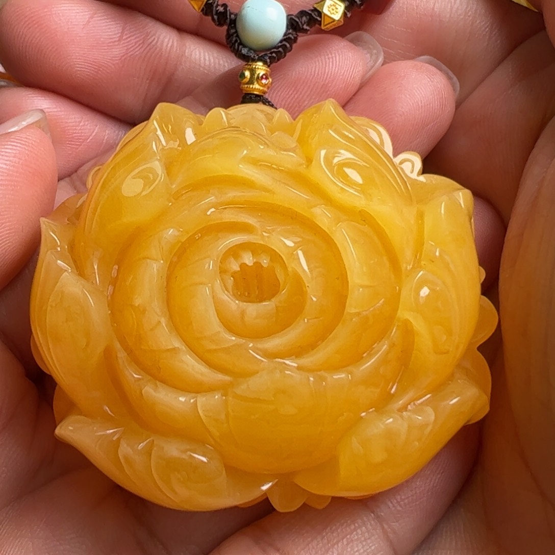 蜜蜡毛衣链未镶嵌无优化