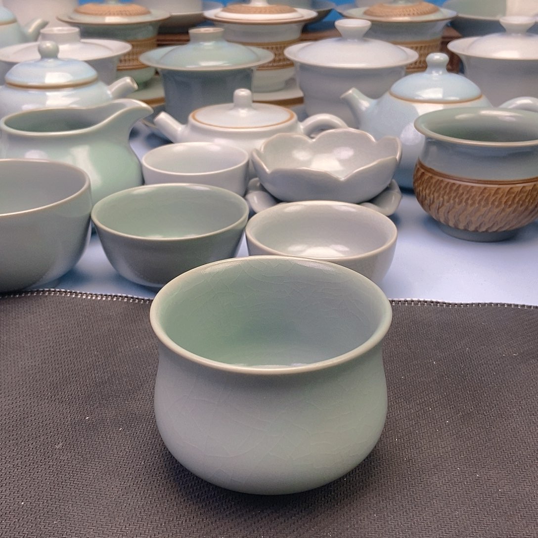 杯仿古束腰杯原矿原釉原产地