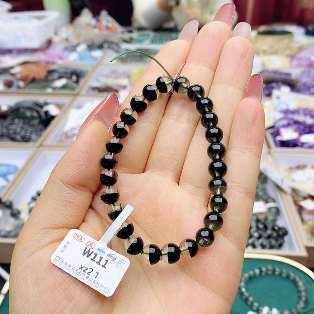 水晶手链未镶嵌超***兽W111聚宝盆7m