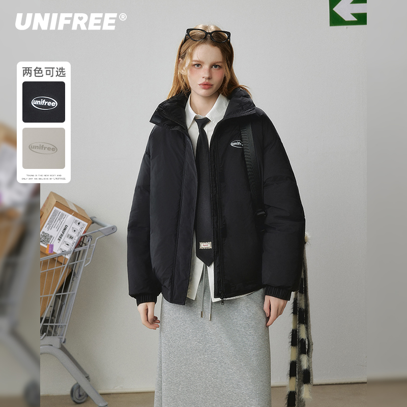 【云c专属】UNIFREE美式棉服冬季加厚保暖洋气棉衣外套U244O237K1K1