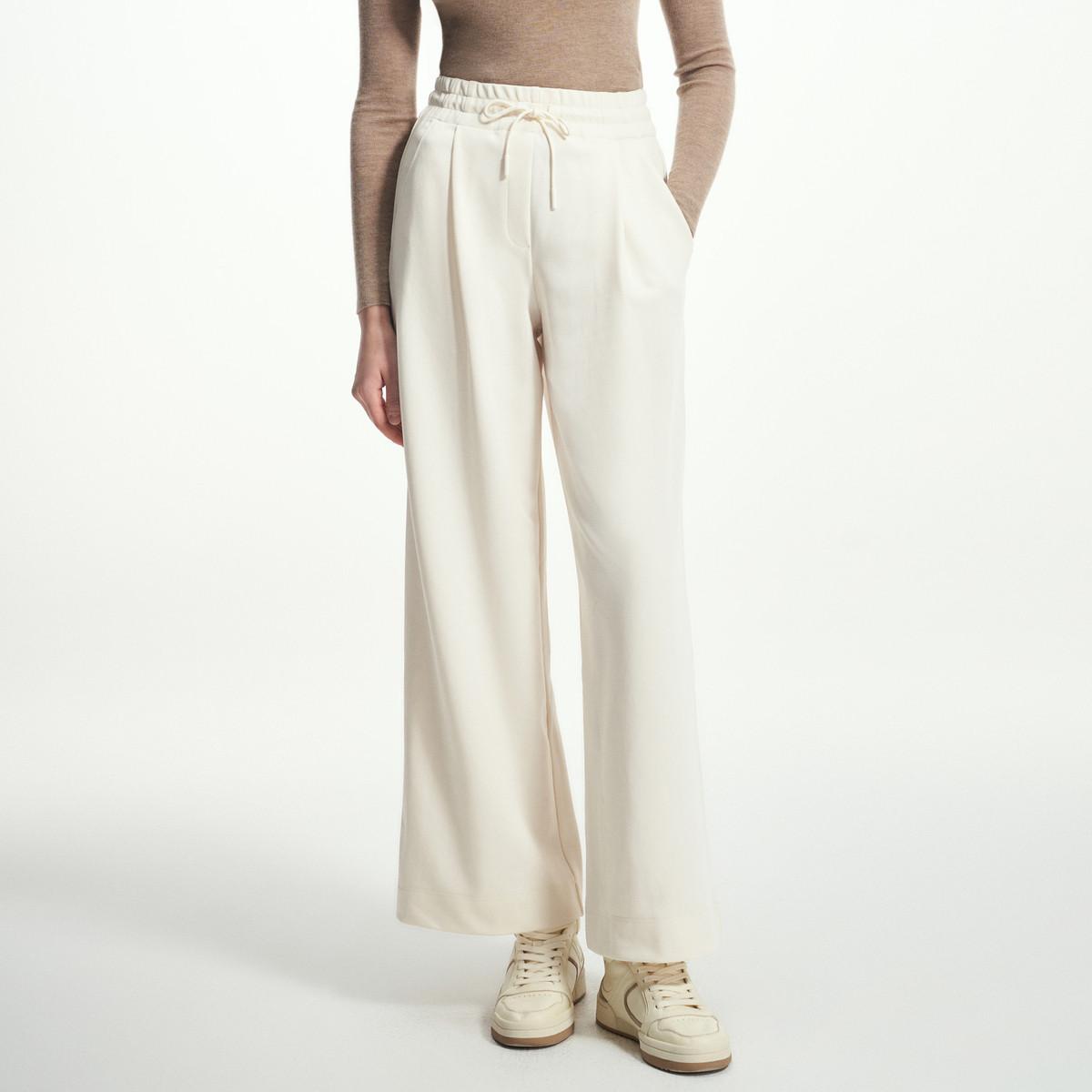 FALEMIG-萝家春秋简约时尚宽松阔腿休闲裤K04200