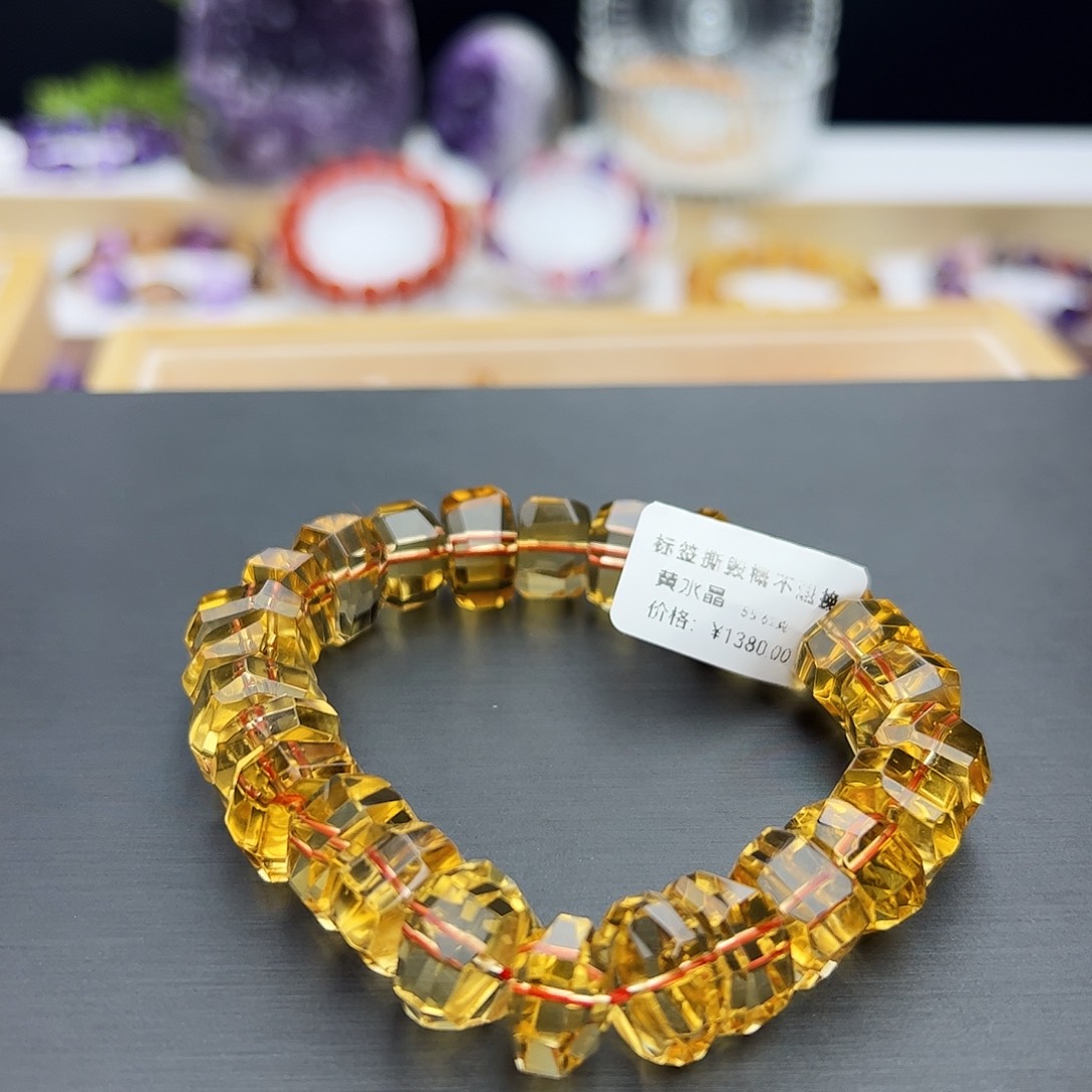 水晶手链未镶嵌黄水晶55.62