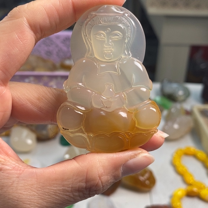 玛瑙/玉髓吊坠(不含链)未镶嵌