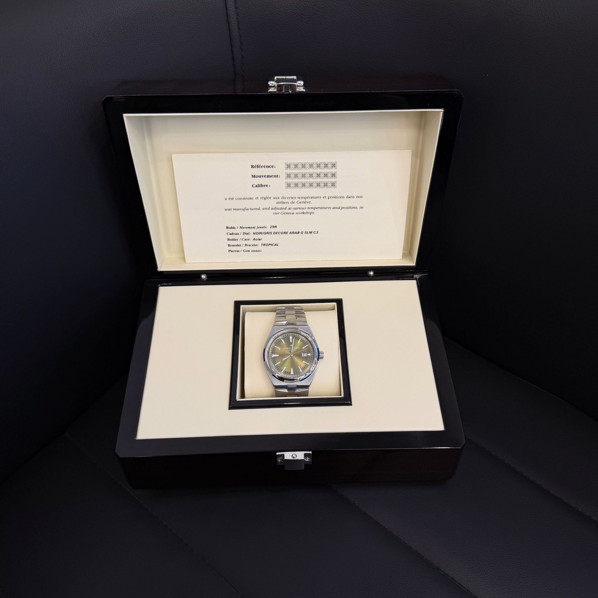 全新4500V/ 银白/绿面/全自动机械表【梓涵补贴】