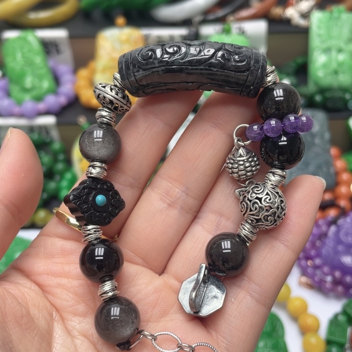 翡翠未镶嵌手链手链51