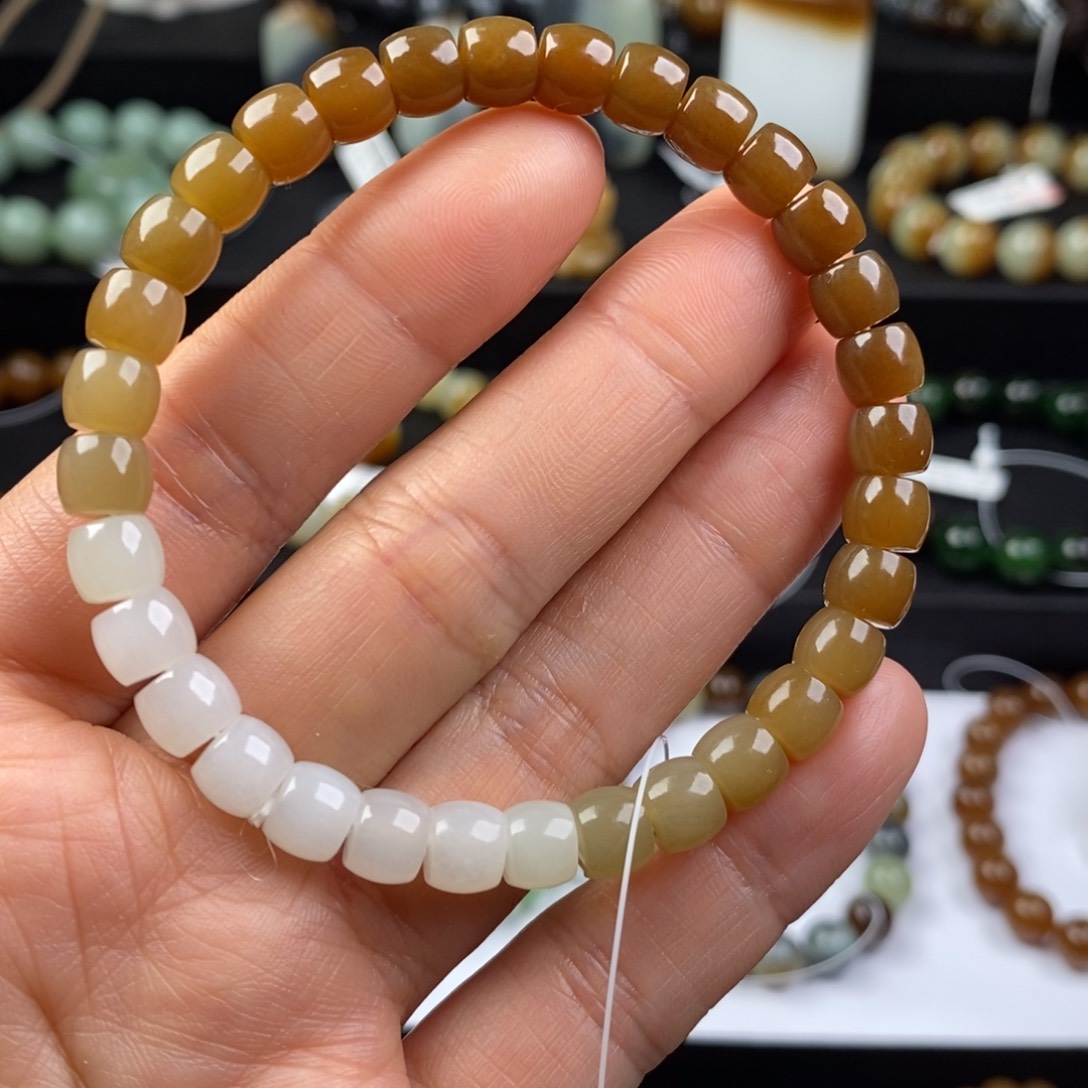 和田玉手串未镶嵌