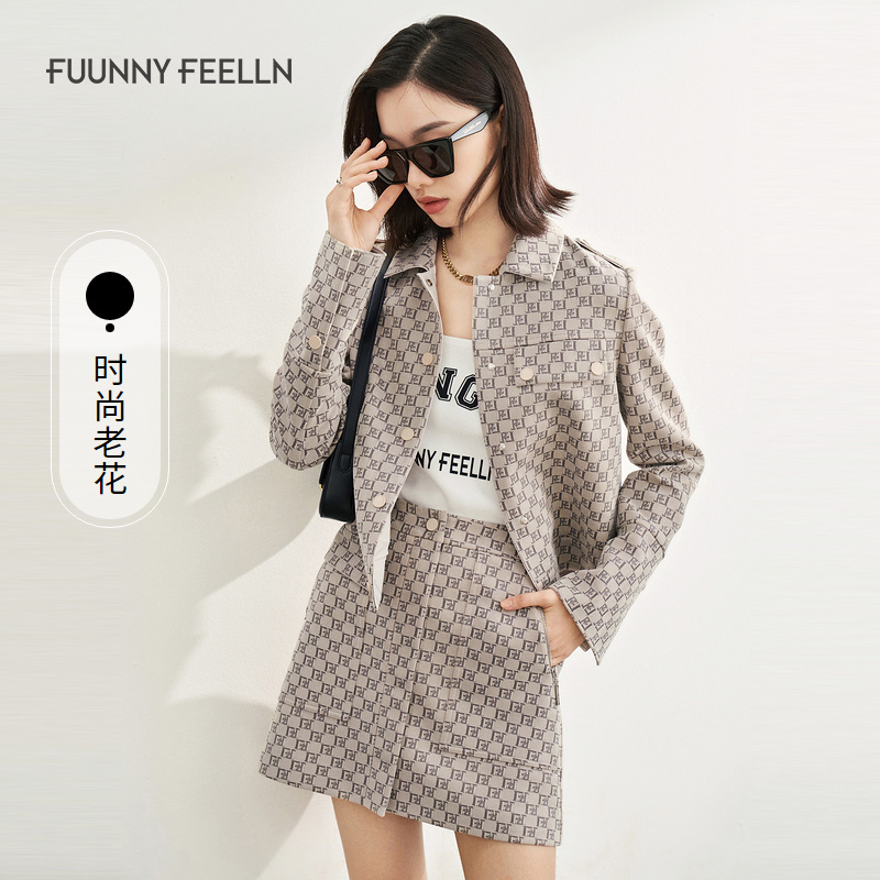 【达人专属】FF仿佛小香风格子半身裙设计感FW00509气质秋冬女