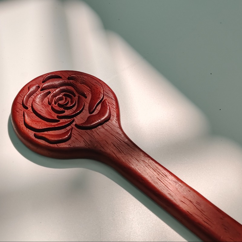 SP工具木玫瑰拍红花梨新中式古风实木diy戒尺经络按摩实践工具