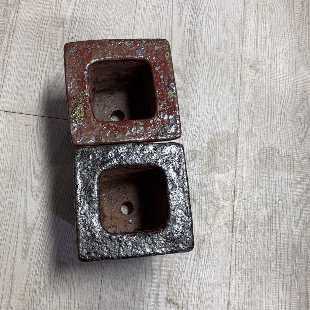 雪****泥塑古镇炻陶花盆