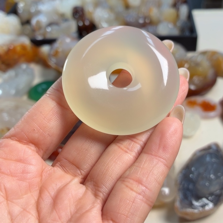 玛瑙/玉髓未镶嵌吊坠(不含链)