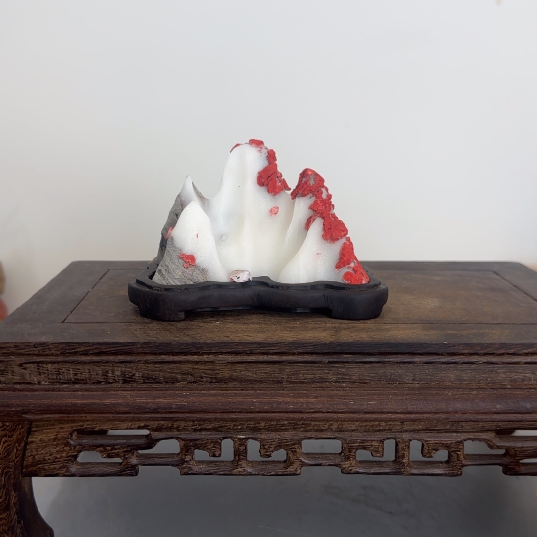 凌***》灵璧奇石白灵玉石