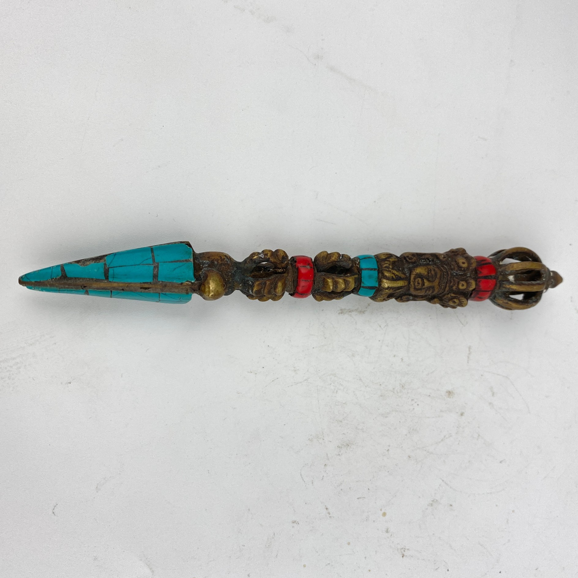 ZBM清·嵌宝石普巴金刚橛154.2mm95g ZBM25111935