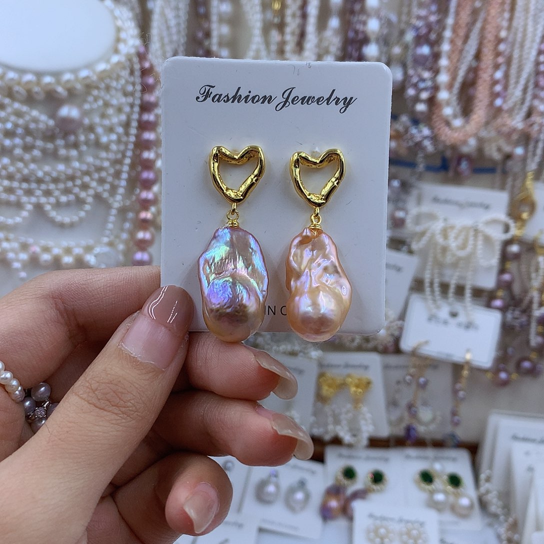 项链银S925镶嵌淡水珍珠