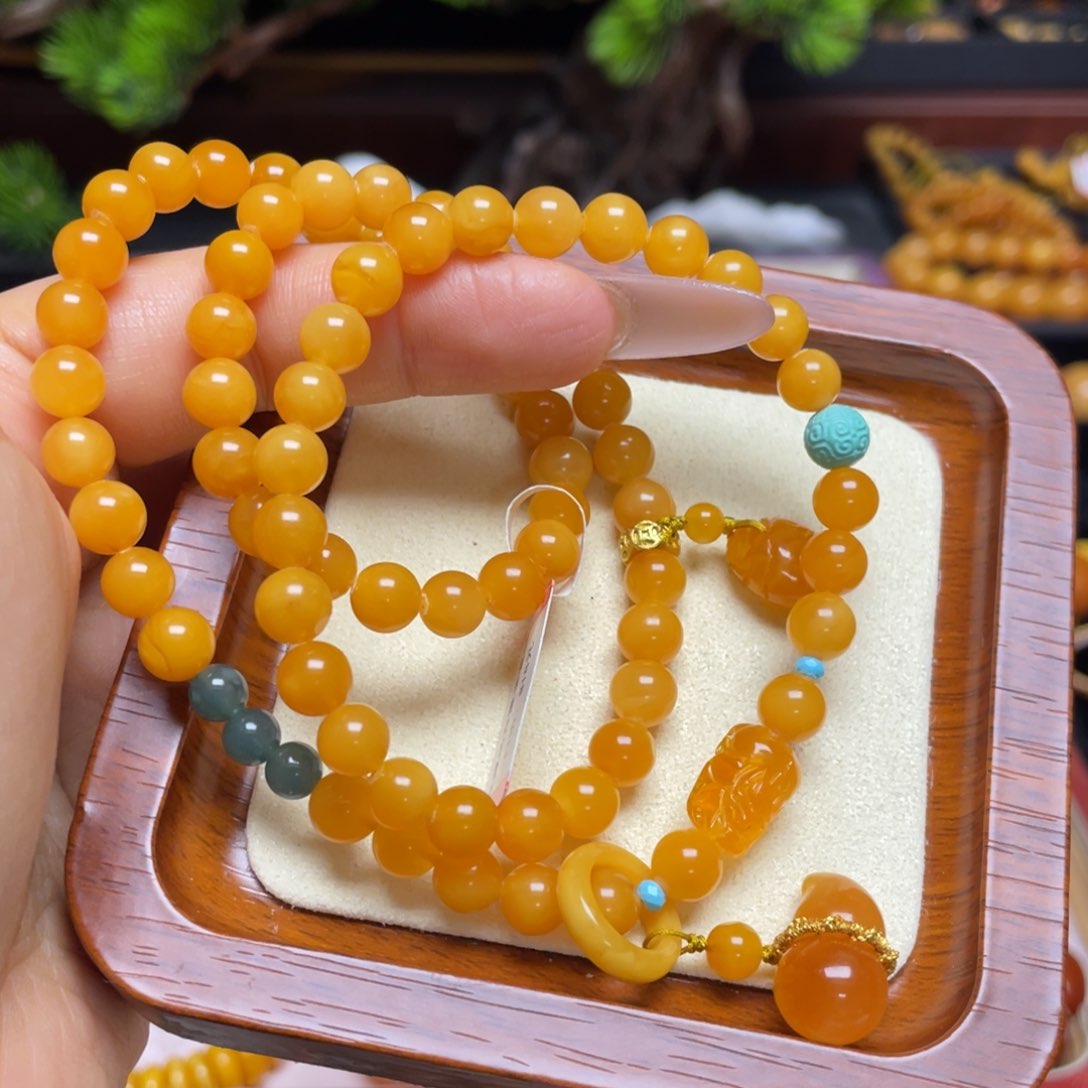 蜜蜡手链未镶嵌手串