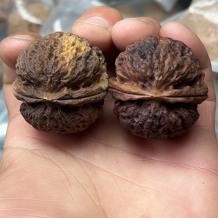 文玩核桃把件9号花彩橄榄石39尺