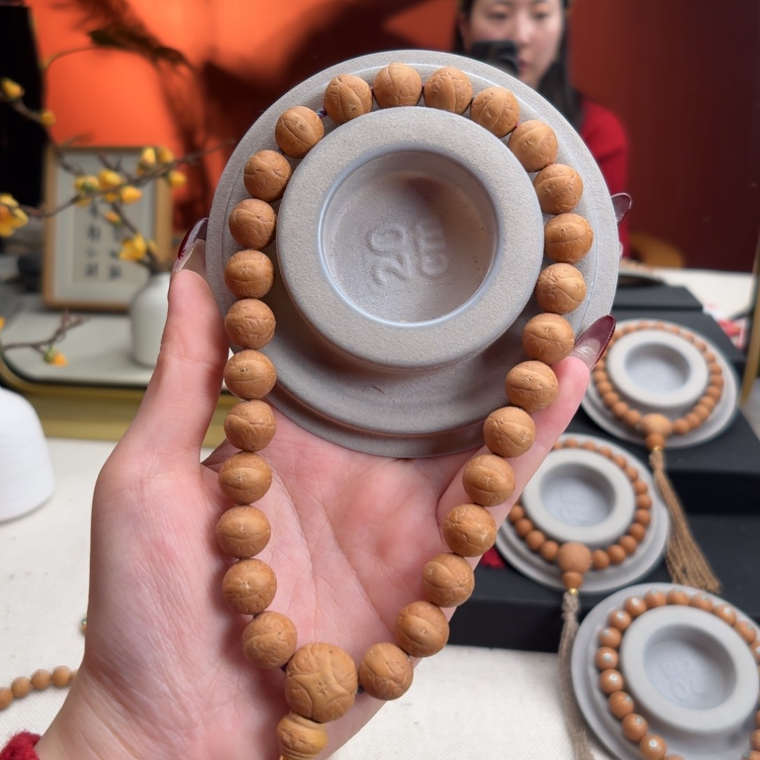 凤眼菩提手串命*12mm铁籽手持27颗货头新籽