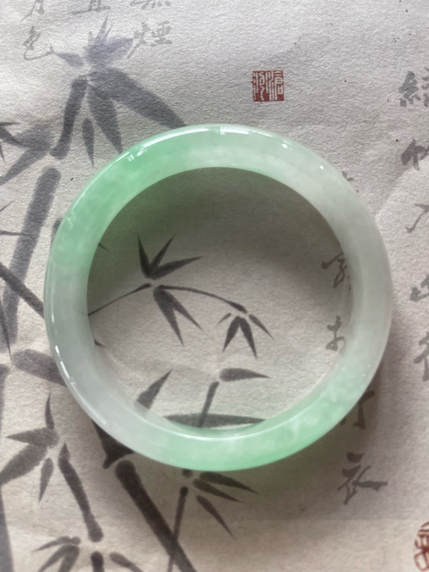 H629-五五➕缅甸翡翠手镯时尚冰女款