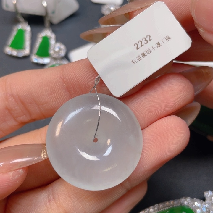 【闪购商品】翡翠银S925镶嵌颈饰翡翠