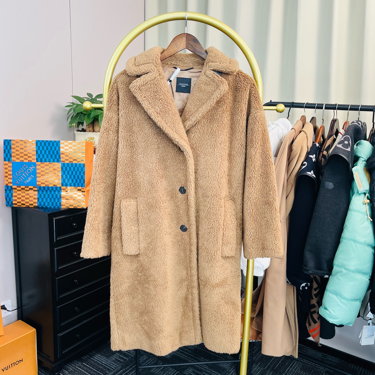 99新 MaxMara 棕色泰迪外套 34码