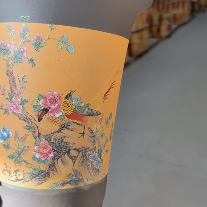 紫砂花盆 高度26口径21