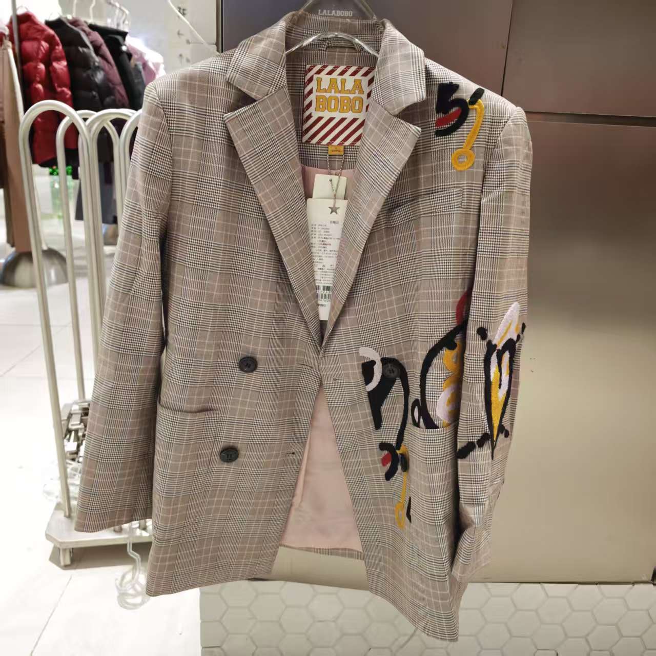 南京【微瑕不退换】LABO字母涂鸦休闲西服L20A-WSXW11