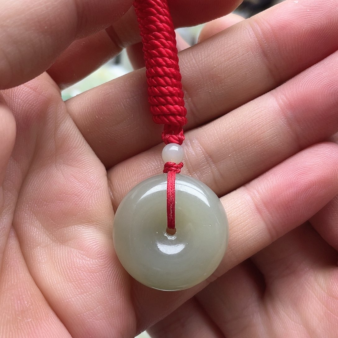 和田玉扣子吊坠未镶嵌