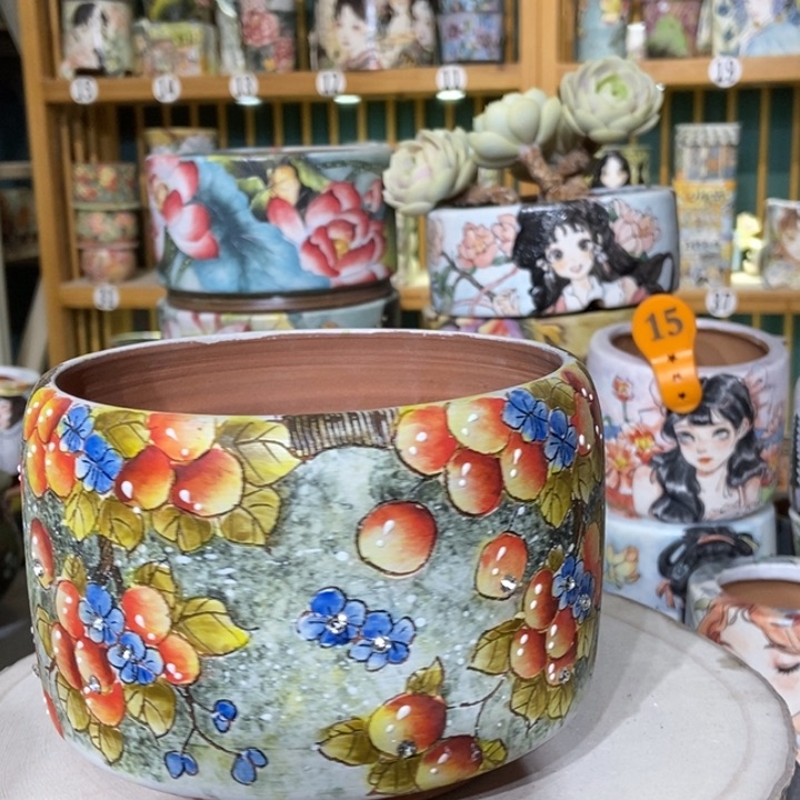 红陶景德镇艺术手绘作品