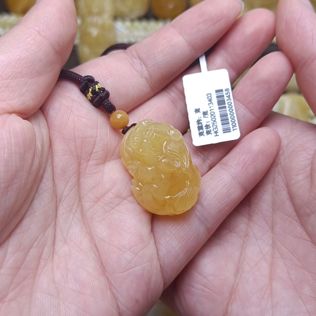 未镶嵌蜜蜡吊坠(不含链)小貔貅