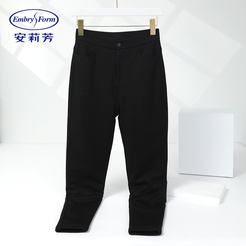 【KK专属】安莉芳秋冬女士加绒高腰舒适打底裤EL00837