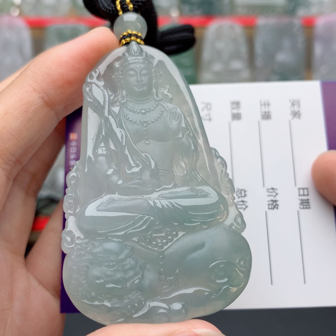 颈饰未镶嵌翡翠文殊