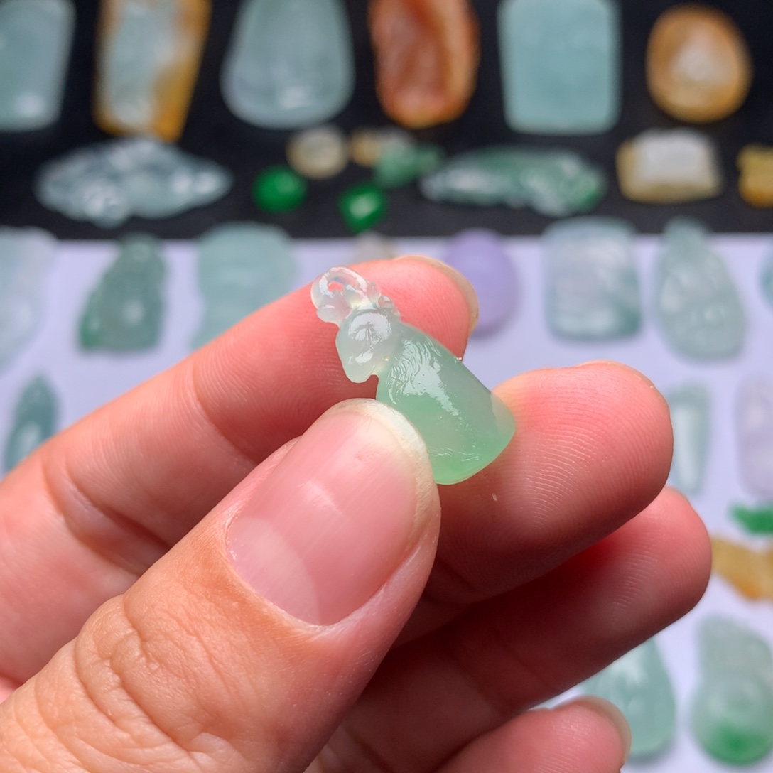 定制翡翠未镶嵌一路有你