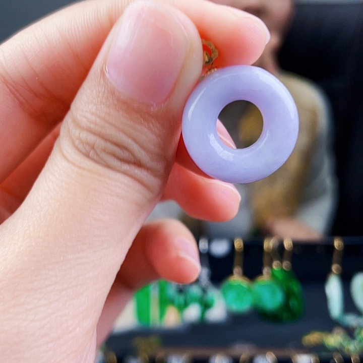 翡翠颈饰18K金镶嵌饰品