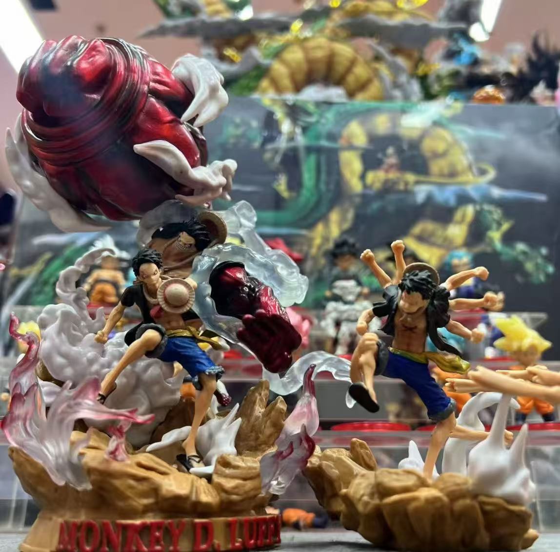 海贼王 幻影路飞 三组合路飞 优质版 20cm 手办摆件 X