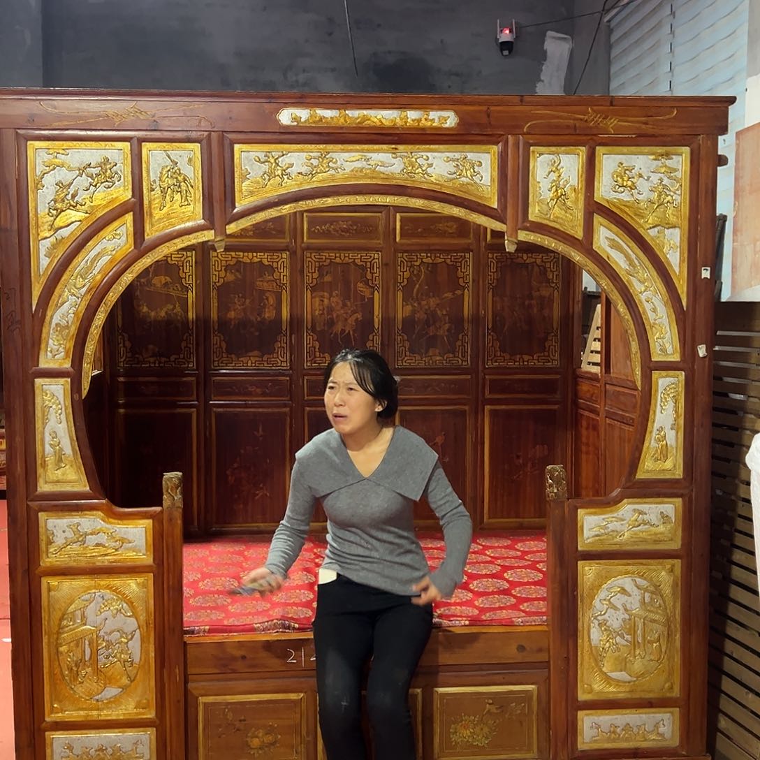 单进拔步床包邮包老