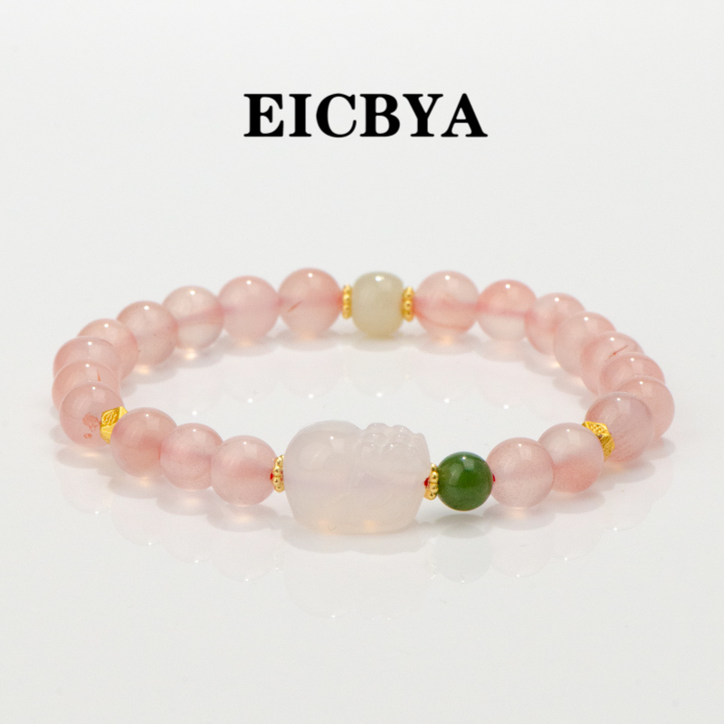 EICBYA/Wealthspark-财烁 南红玛瑙貔貅手串轻奢珠宝设计师款