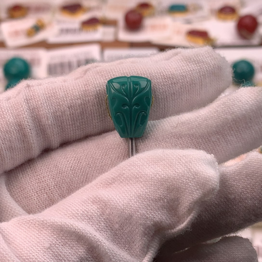 绿松石未镶嵌配饰蕊10.2*8.2*13.9