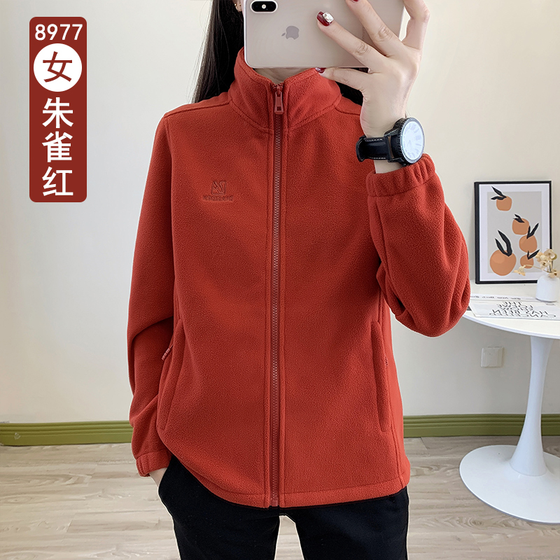 户外运动防风奥粒绒抓绒衣休闲百搭保暖情侣外套