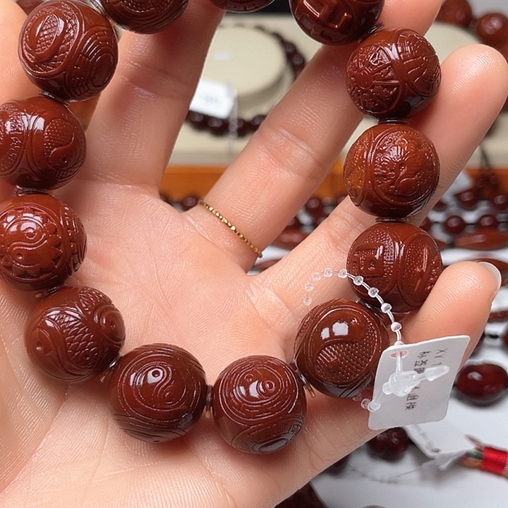 橄榄核手串安*生四相八卦