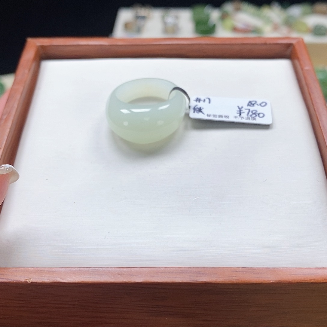 钢***荣和田玉未镶嵌戒圈专拍7-18.0内径