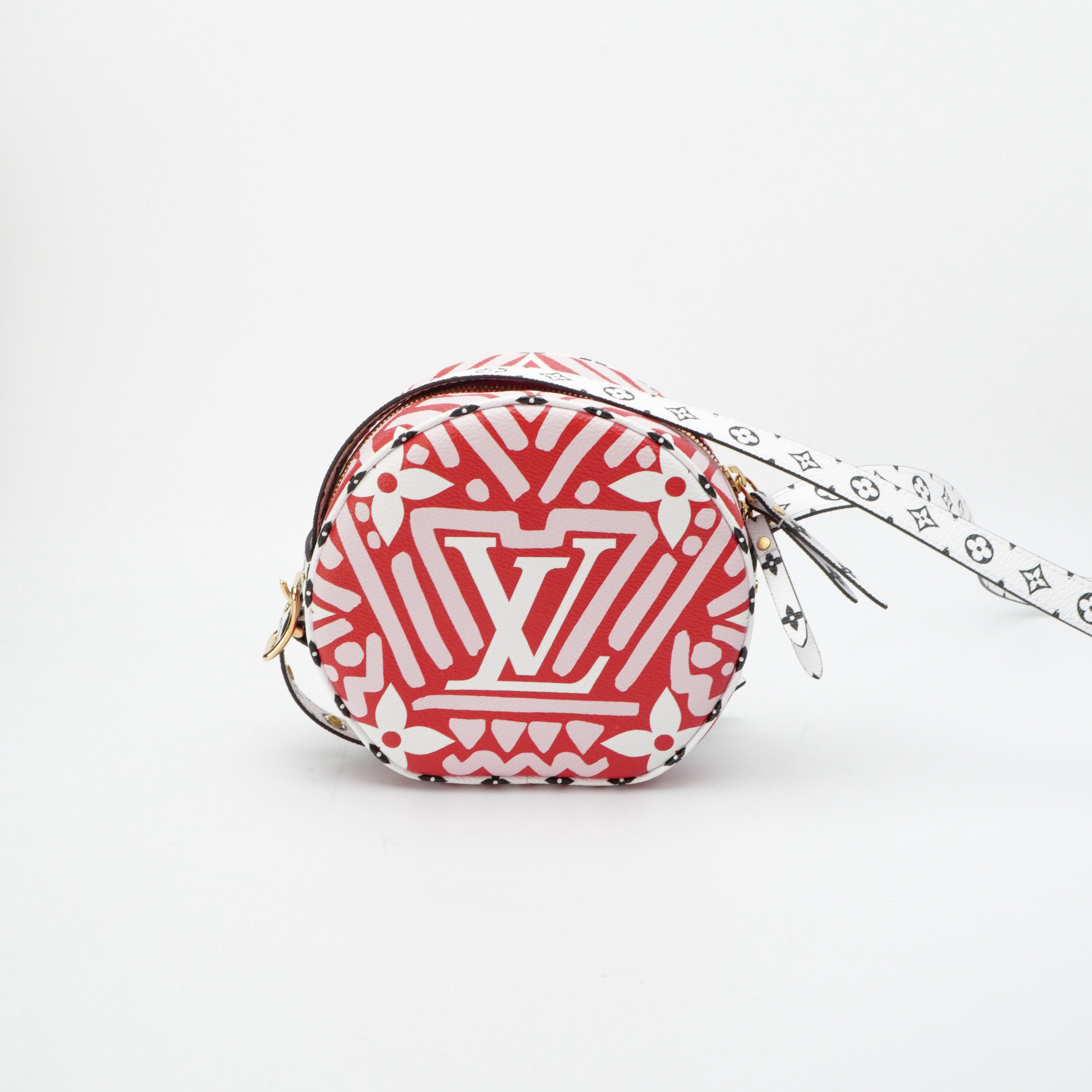 95新 LouisVuitton/路易威登 LV路易威登限定红白圆饼包 12230