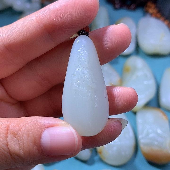 和田玉未镶嵌吊坠(不含链)