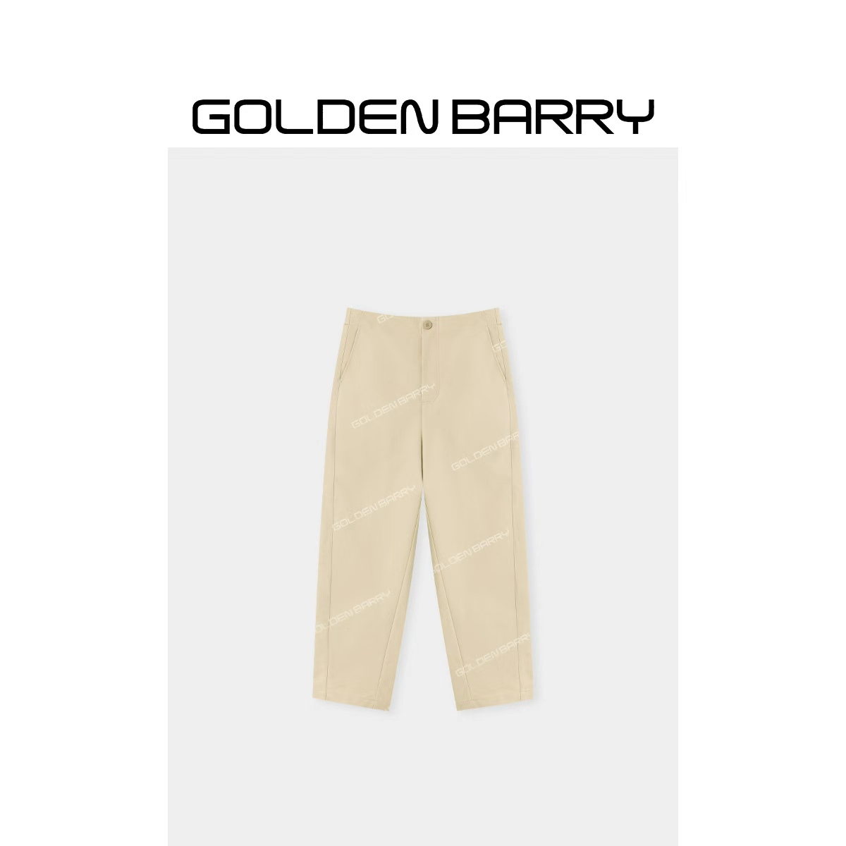 GOLDENBARRY|521061“步云迹”全棉休闲九分镰刀裤