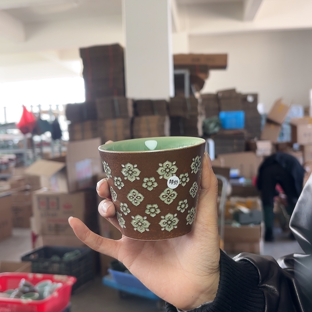 龙泉云间青瓷小米茶器