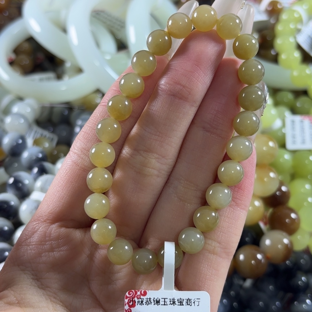 和田玉未镶嵌手链317