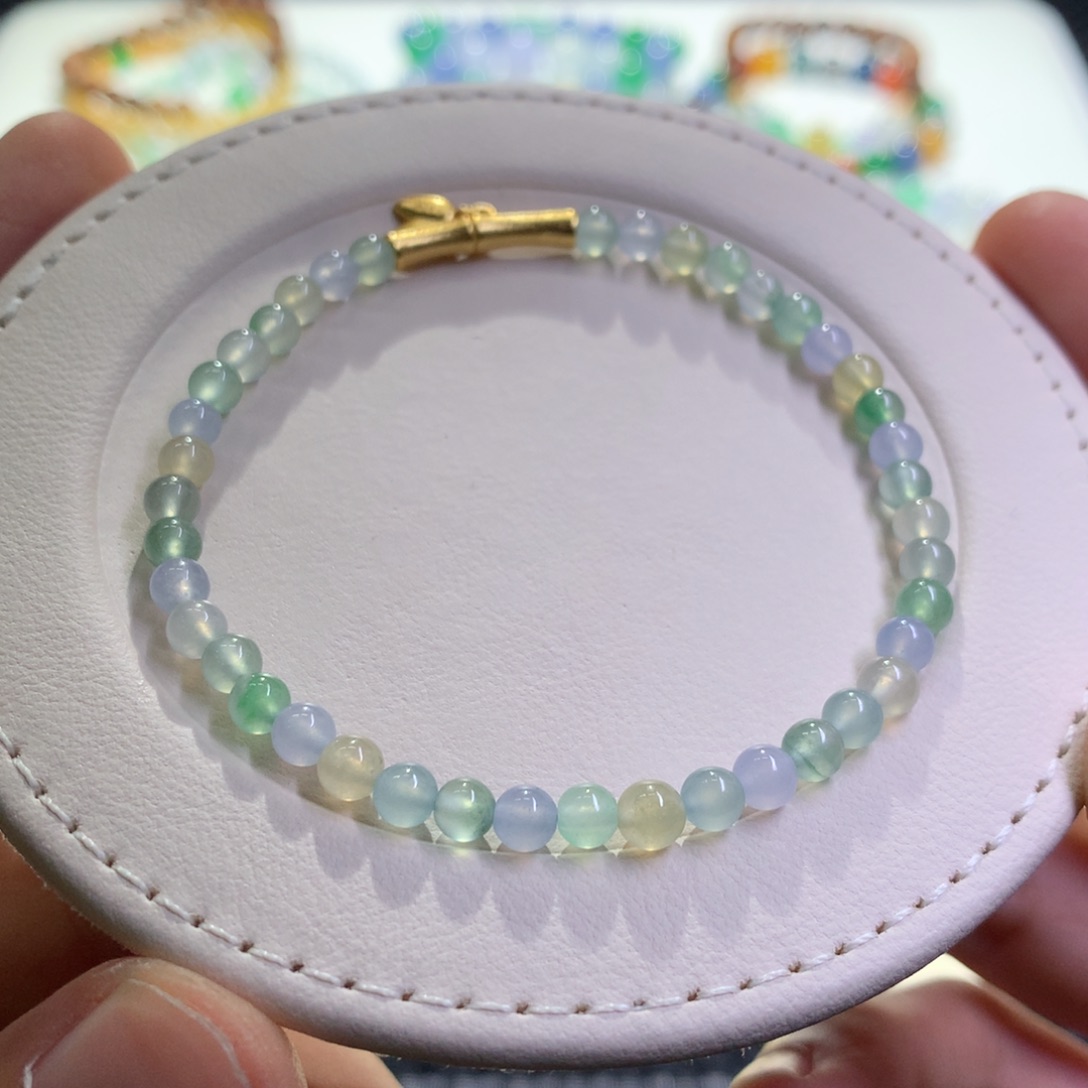 未镶嵌手链翡翠翡翠手串卡4