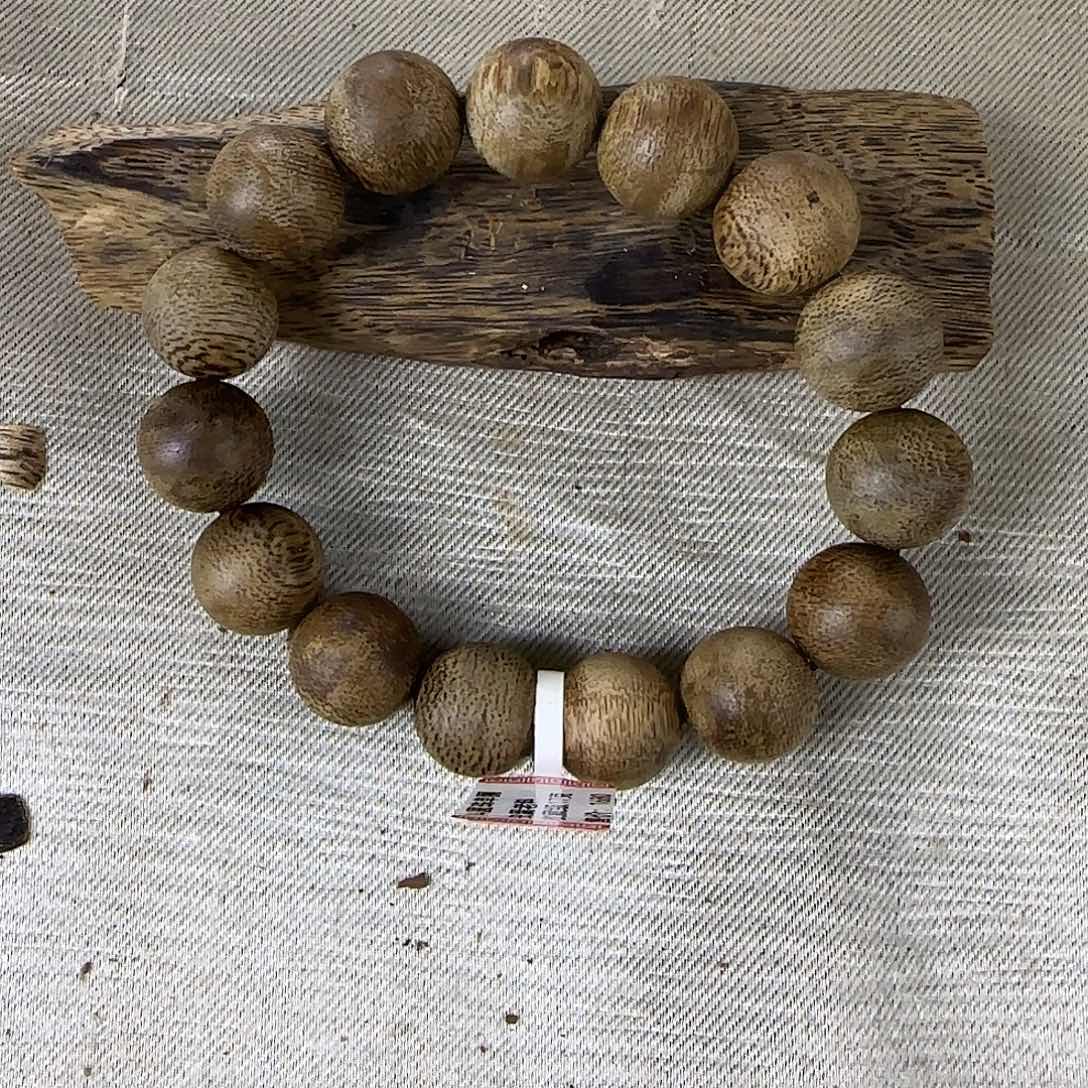 沉香碎屑沉香勾丝➕虫漏母树14圆珠单圈多样性发一