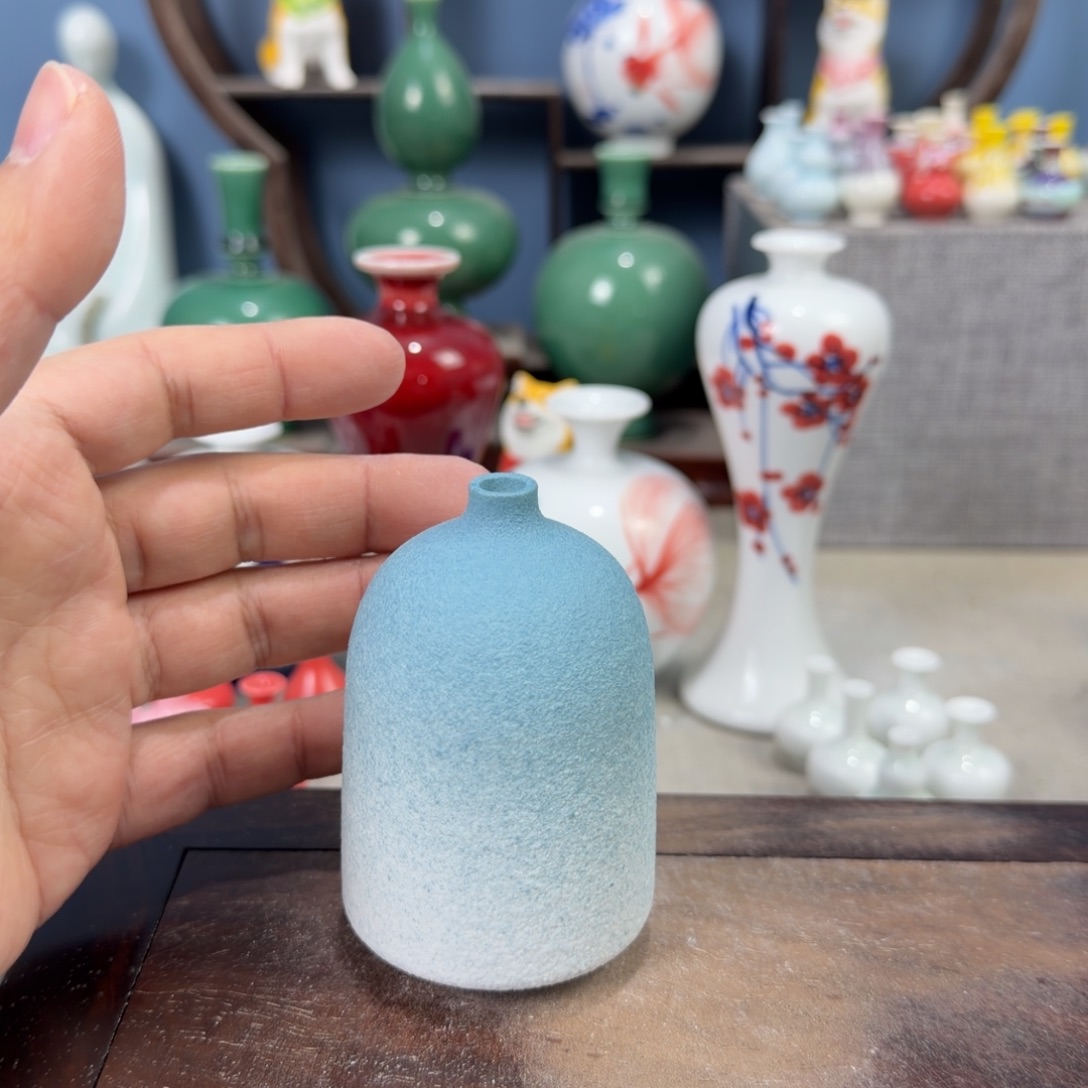 陶瓷手工小花器摆件